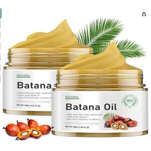 2-Pack Raw Batana Oil 100% Natural Hair Growth Treatment Sealed Box Wear NWT